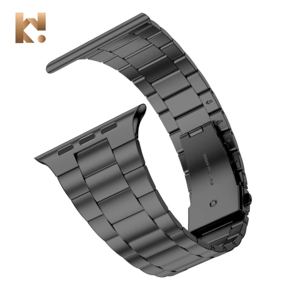 Keepwin Metal Stainless Steel Belt Strap for Apple iWatch Series 9 8 7 6 5 4 3 2 1 Wrist Smart Watch Accessories Strap Band