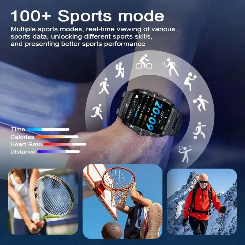 Hot sale KT71 Smart Watch 3ATM Waterproof Sports Fitness Tracker 430mAh Reloj Smart Digital Watch for Men Activity Band 7 Watch