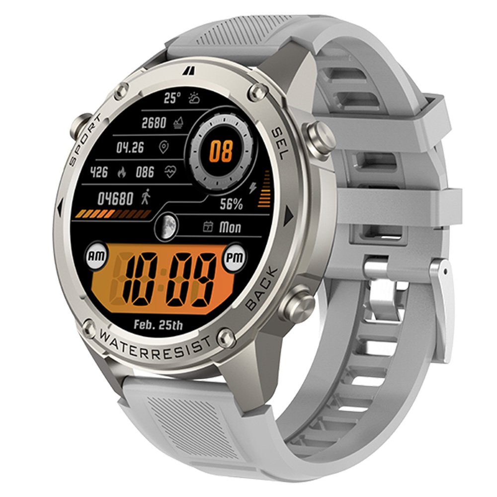 2024 DM56 AMOLED Smartwatch BT Call 5ATM Waterproof Outdoor Sport GPS Fitness Tracker Reloj Smart Watch for Men