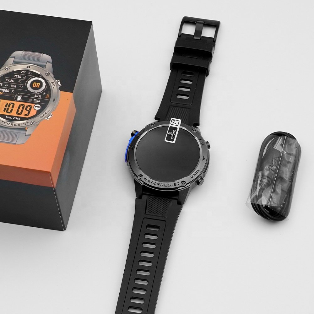 2024 DM56 AMOLED Smartwatch BT Call 5ATM Waterproof Outdoor Sport GPS Fitness Tracker Reloj Smart Watch for Men