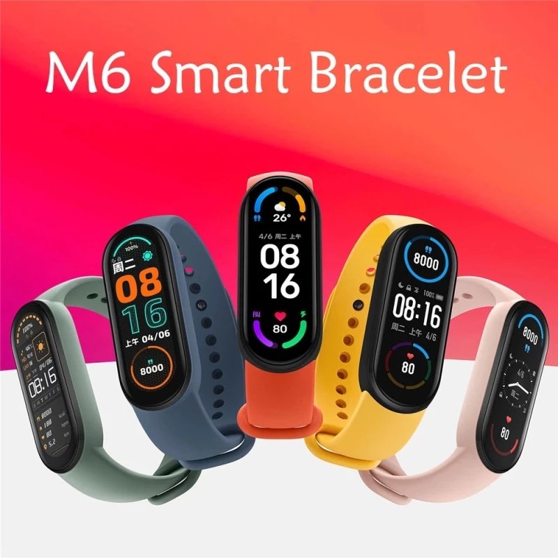 M6 Smart Watch Heart Rate Blood Pressure Monitor Bracelet Wristband Men Women Sport Smartwatch