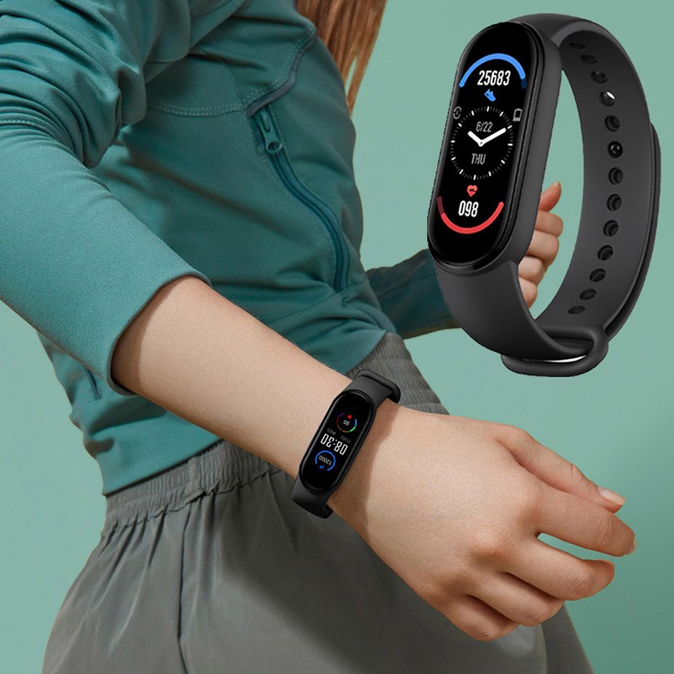 M6 Smart Watch Heart Rate Blood Pressure Monitor Bracelet Wristband Men Women Sport Smartwatch