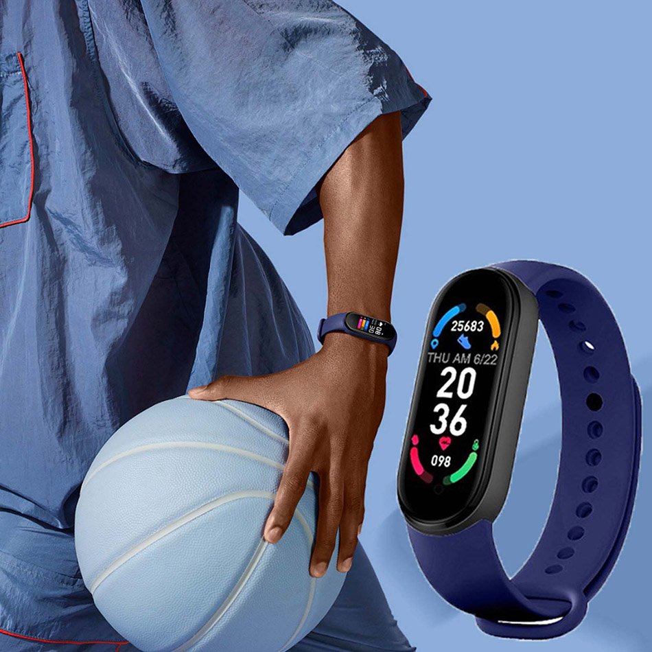 M6 Smart Watch Heart Rate Blood Pressure Monitor Bracelet Wristband Men Women Sport Smartwatch