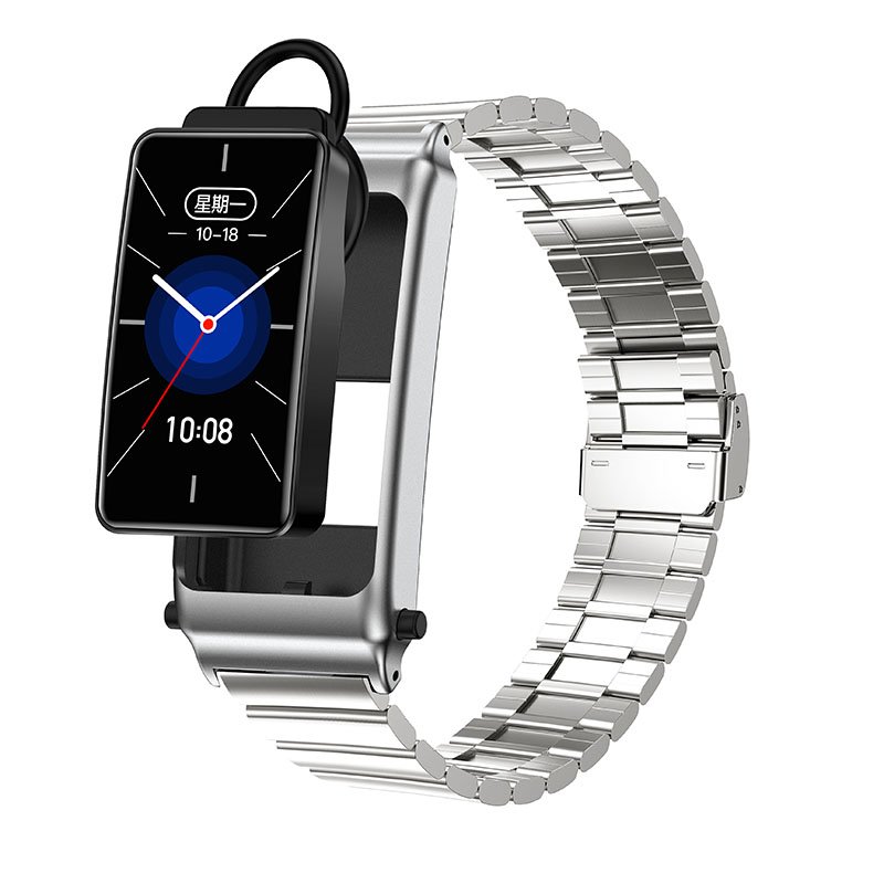 2 in 1 K80 Smart Bracelet with Earbuds Wireless BT Call 1.57inch Body Temperature Fitness Sports Smart Watch Headset