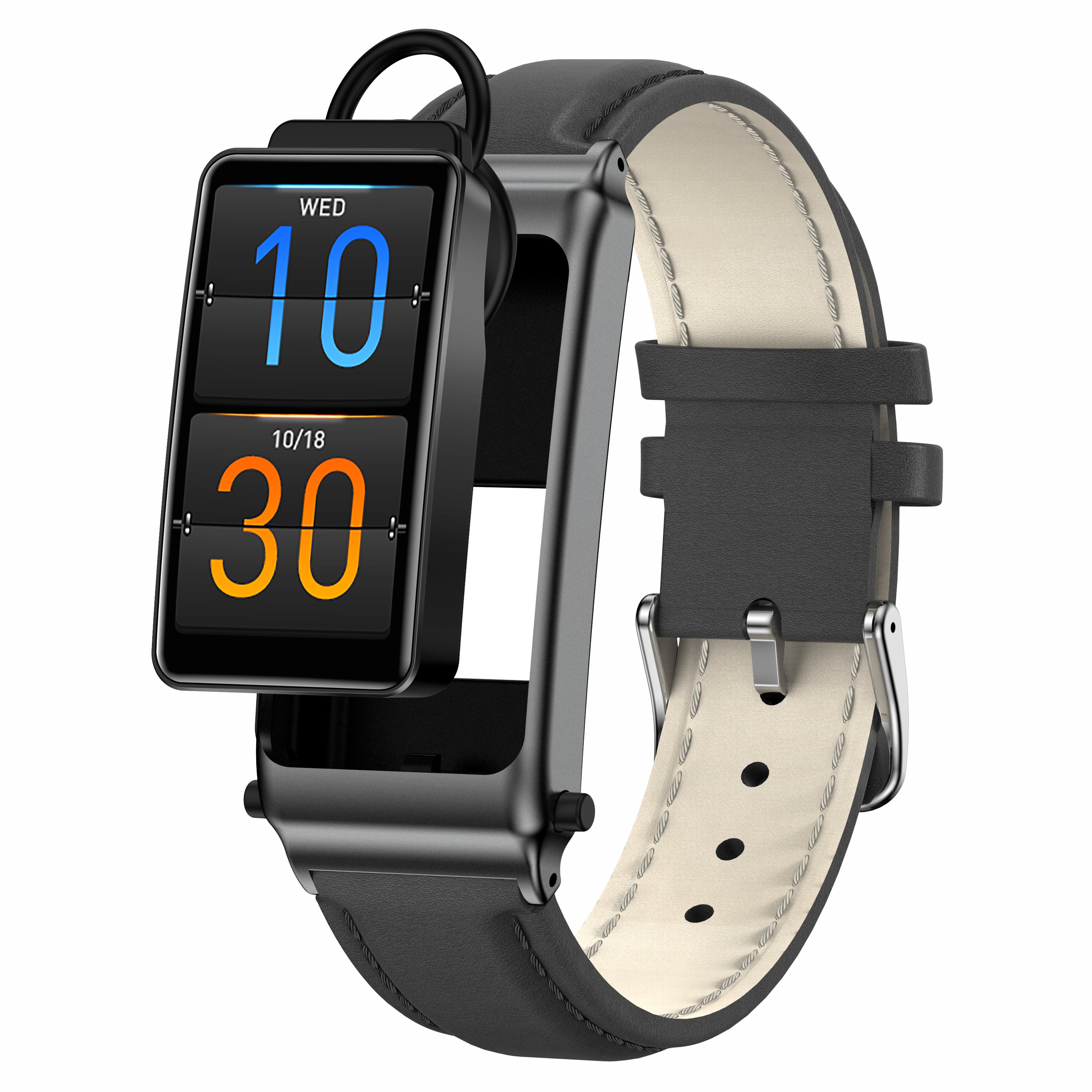 2 in 1 K80 Smart Bracelet with Earbuds Wireless BT Call 1.57inch Body Temperature Fitness Sports Smart Watch Headset