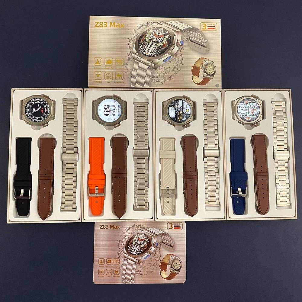 2023 Smart Watch Men AMOLED Screen Z83 MAX Smartwatch Women Call Fitness Tracker Compass NFC Blood Oxygen for Android IOS