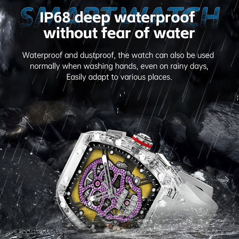 2024 Newest Smart Watch WS-6 1.99 Inch Touch Screen Rotating Dual Buttons S8 IWO Rejoi Intelligent Smartwatch For Women Men