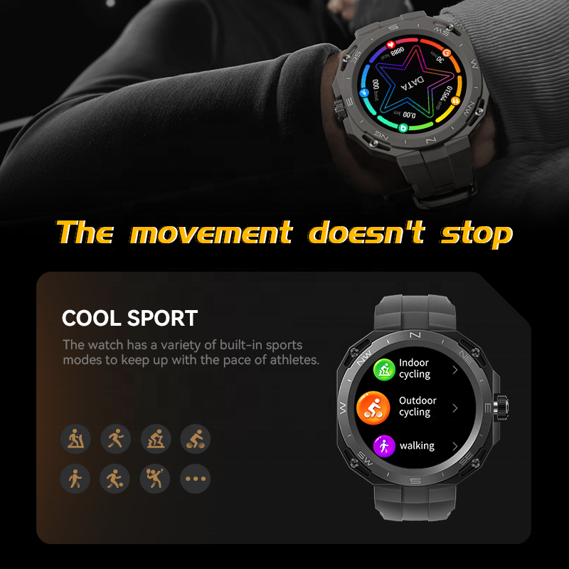 2023 New Reloj HW3Cyber Smart Watch Round Screen Men Women Sports Bracelet BT Call HW3 Cyber Smart Watch Waterproof