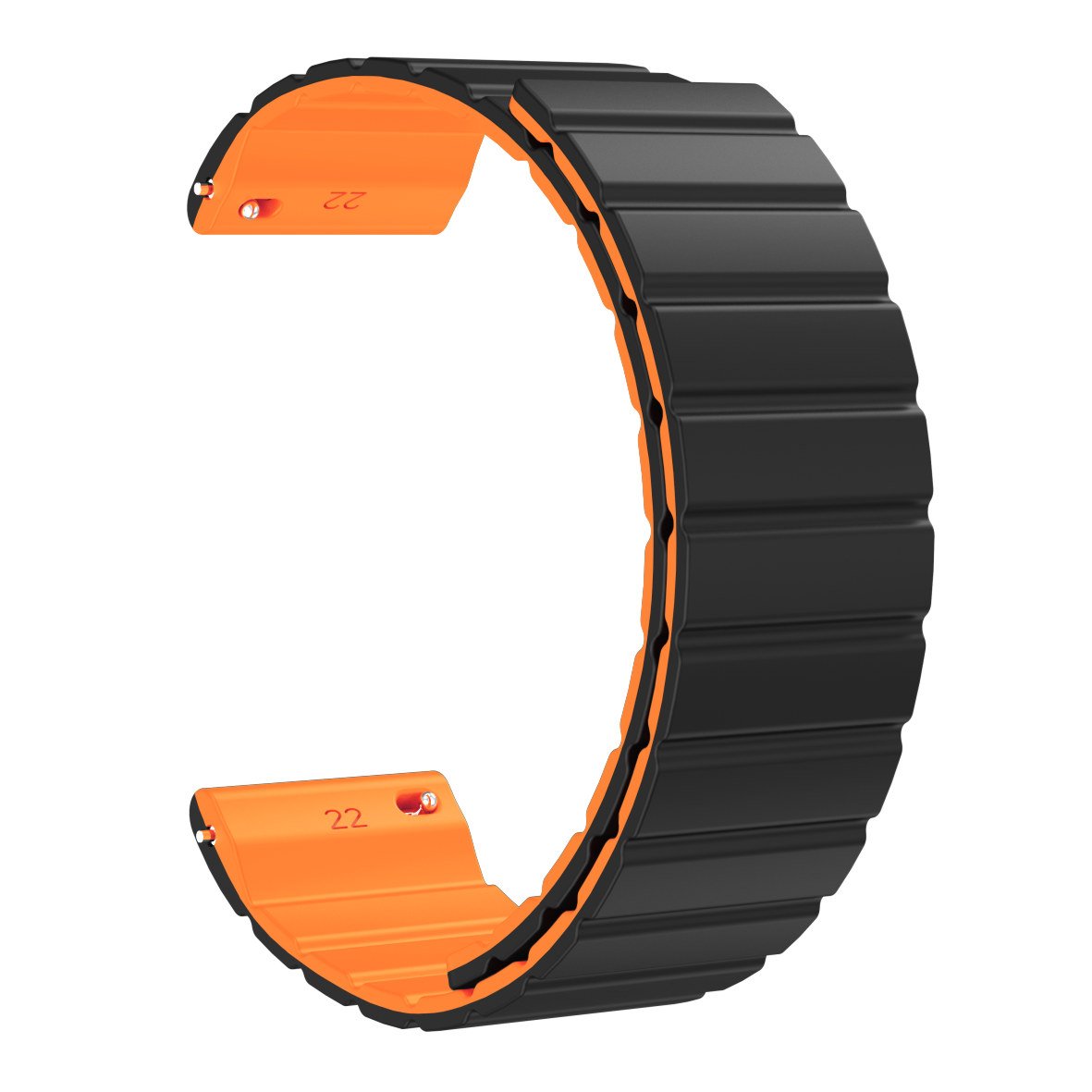 16mm 18mm 20mm 22mm Silicone Rubber Strong Magnetic Smart Watch Strap Band Reversible Accessories wrist band Bracelet Luxury