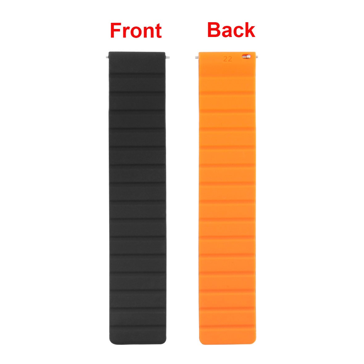 16mm 18mm 20mm 22mm Silicone Rubber Strong Magnetic Smart Watch Strap Band Reversible Accessories wrist band Bracelet Luxury