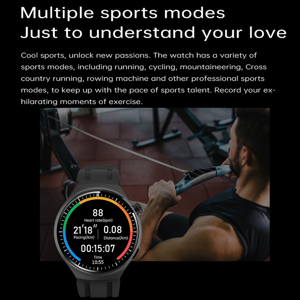 GS Watch 4 Pro 2 Strap 1.56" Round Reloj inteligente Smartwatch 2024 Montre intelligente Sports Fashion Smart watch Hombre Mujer