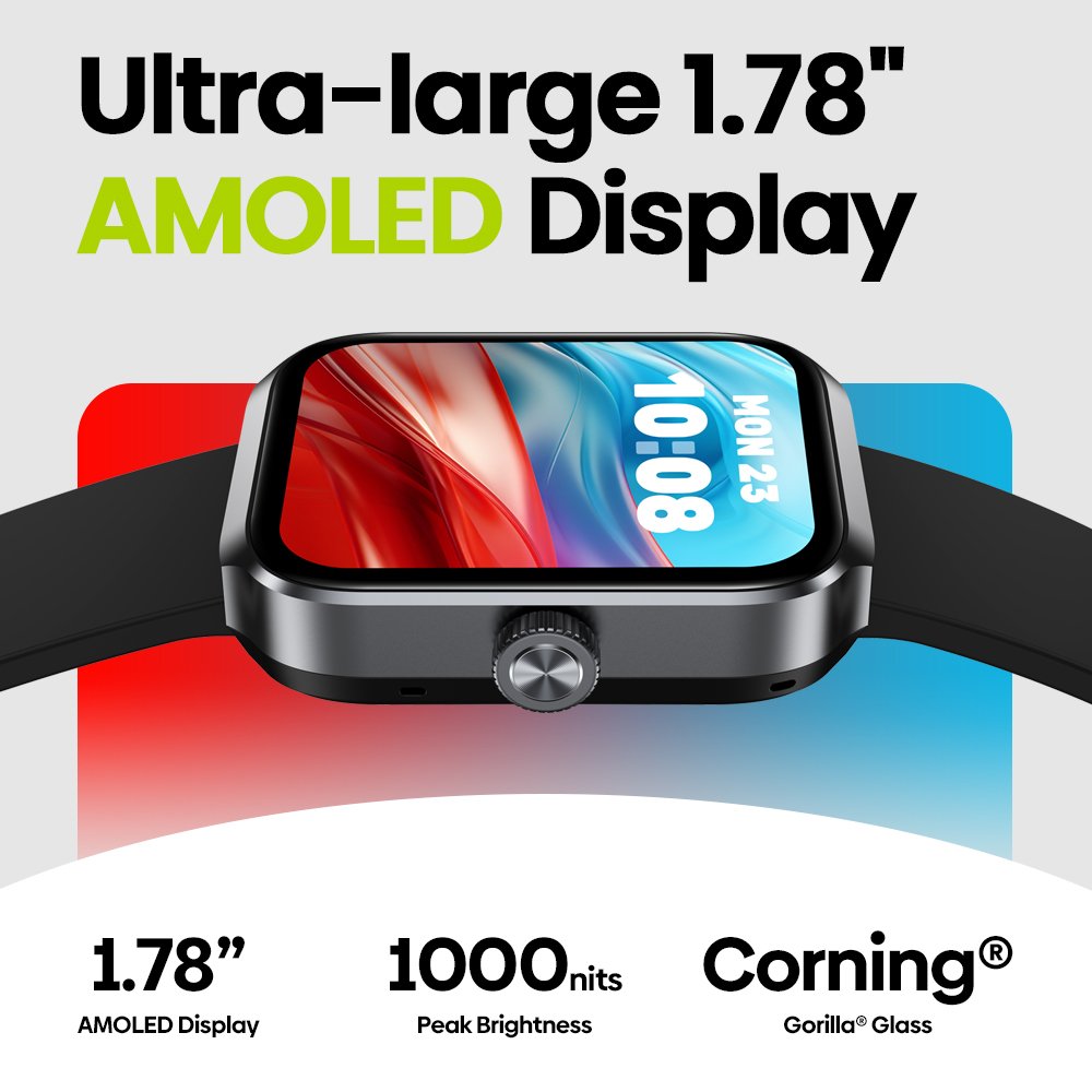 Zeblaze Beyond 3 Plus Smart Watch 1.78" Amoled Display Amazon Alexa Built In Phone Calling GPS Smartwatch