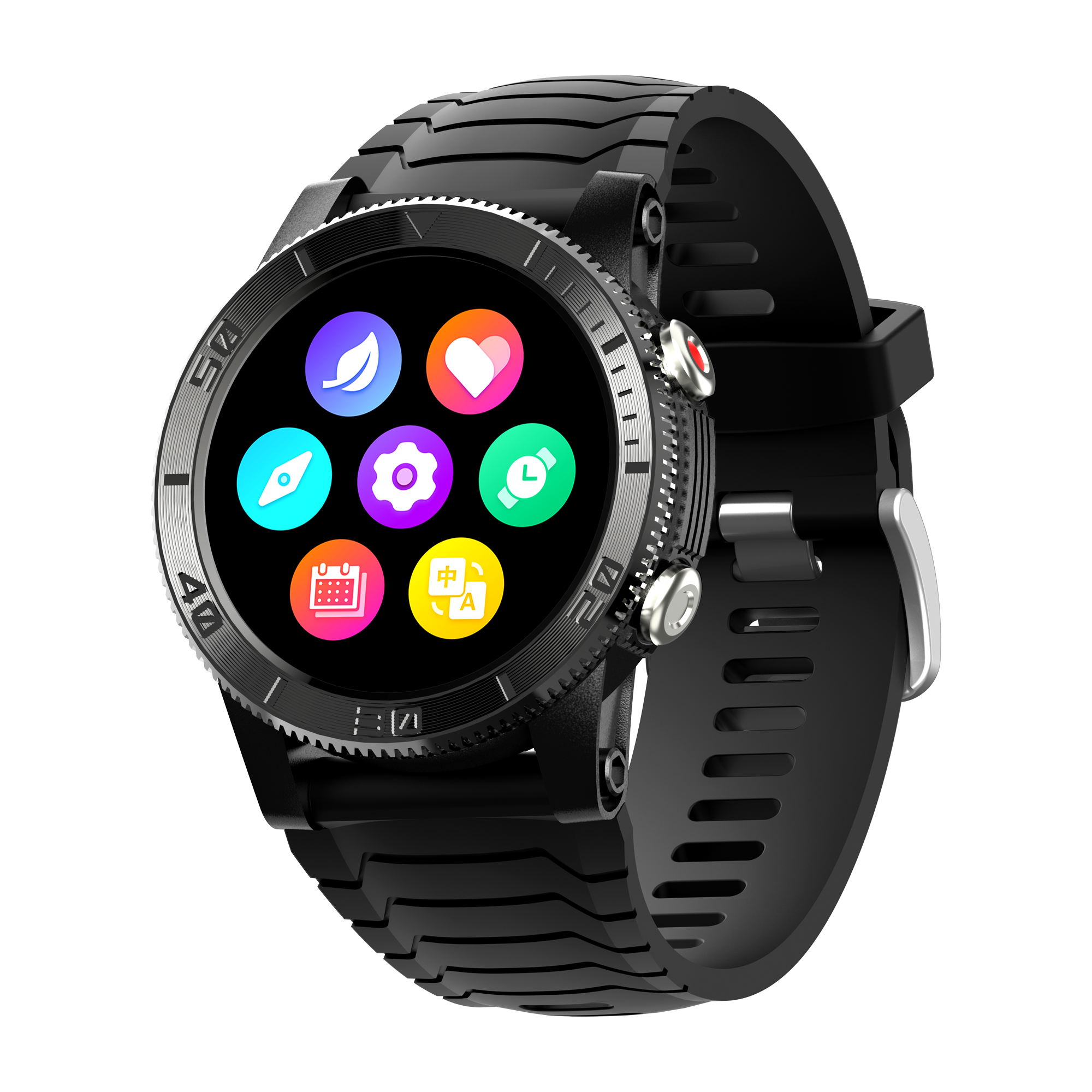 Decwin CR130 Smart Watch GPS Positioning Compass Heart Rate Monitoring Outdoor Sport 1.3" HD Touch Screen Smartwatch Waterproof