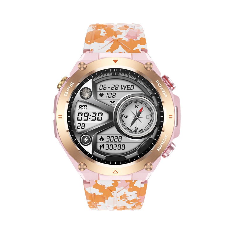 Outdoor GPS Sport Smart Watch KC82 With 1.45" Life Waterproof 650Mah Big Battery Reloj Smartwatch For Man Smart Watch 2024