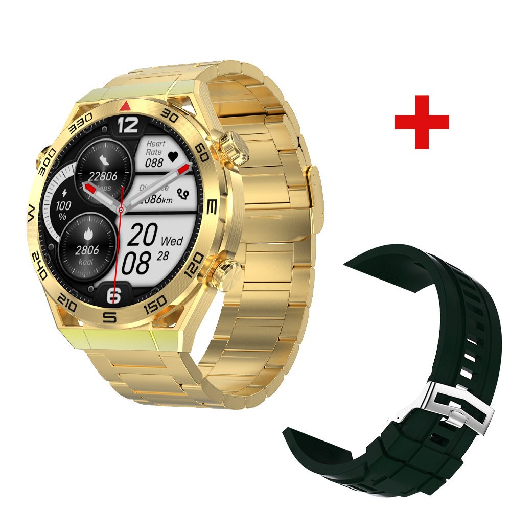 2024 Hot Sale DT Ultra Mate Smart Watch Business Sports NFC IP68 Waterproof BT Call Wireless Charge with Double Straps Watch