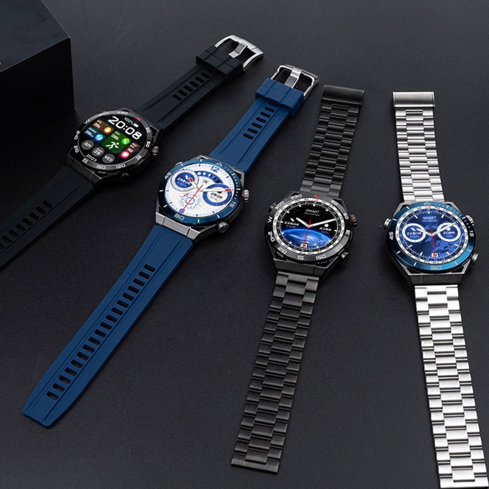 2024 Hot Sale DT Ultra Mate Smart Watch Business Sports NFC IP68 Waterproof BT Call Wireless Charge with Double Straps Watch