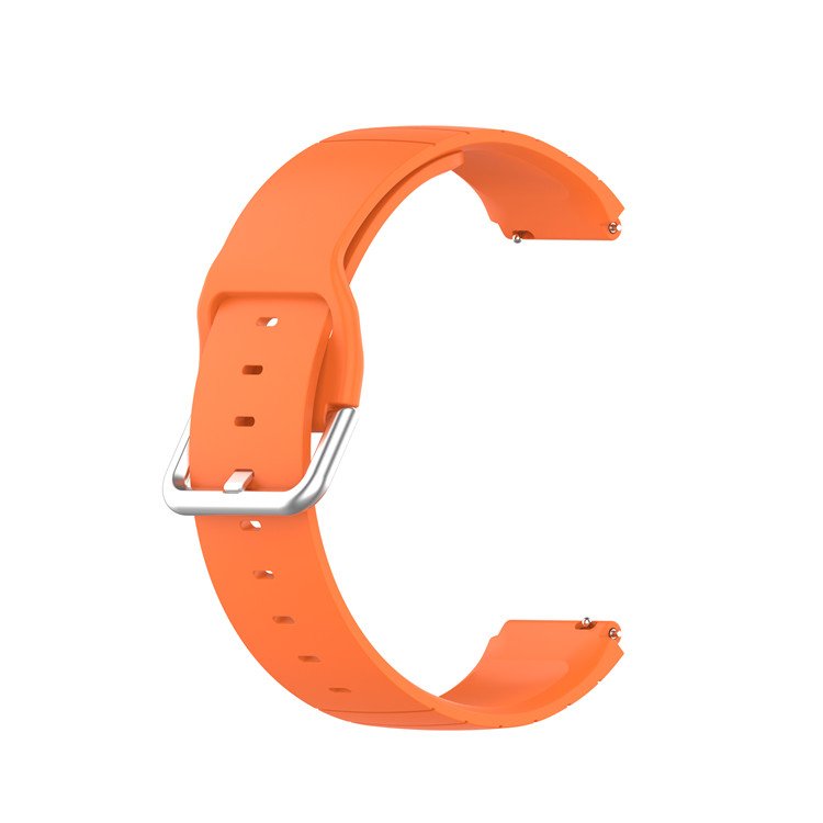 Yida 18mm veryfit Plastic digital watch rubber band with silver buckle For Xiaomi Mi Smart Watch