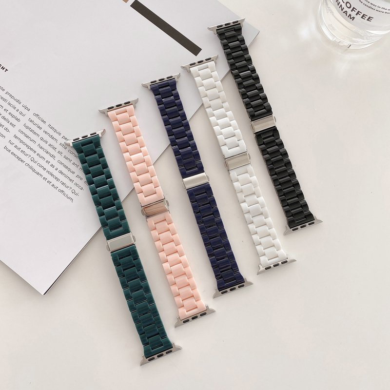 New arrival latest design PC Ceramic watchband smart watch band designers strap for apple watch band strap