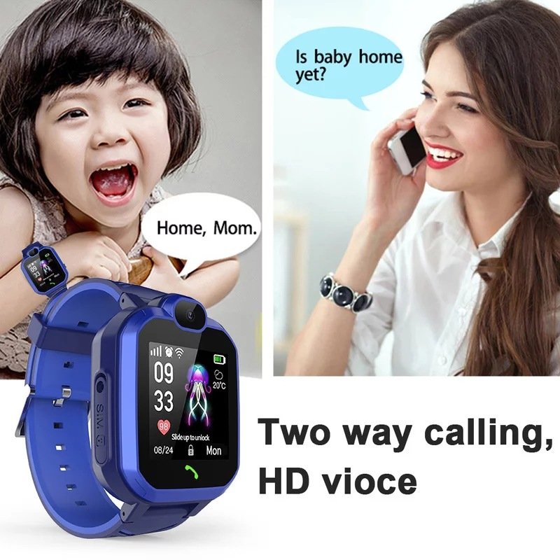 H1 Kids Smart Bracelet Sim Card SOS Call Phone Smartwatch Children Waterproof Camera Location Tracker watches Boy Girl Gifts
