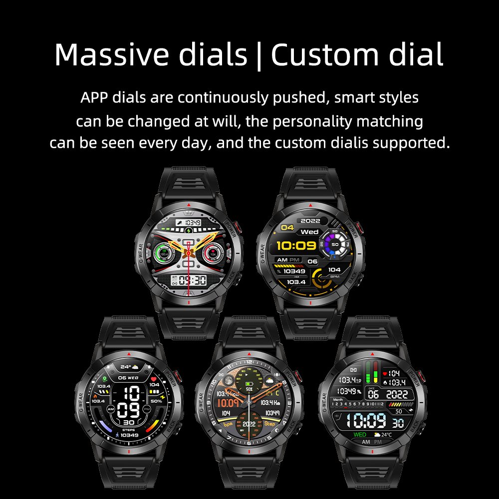 SENBONO NX10 2023 Outdoor sports AMOLED smartwatch custom 1.43' HD big screen Blue tooth IP68 Waterproof Smart watch Men Women