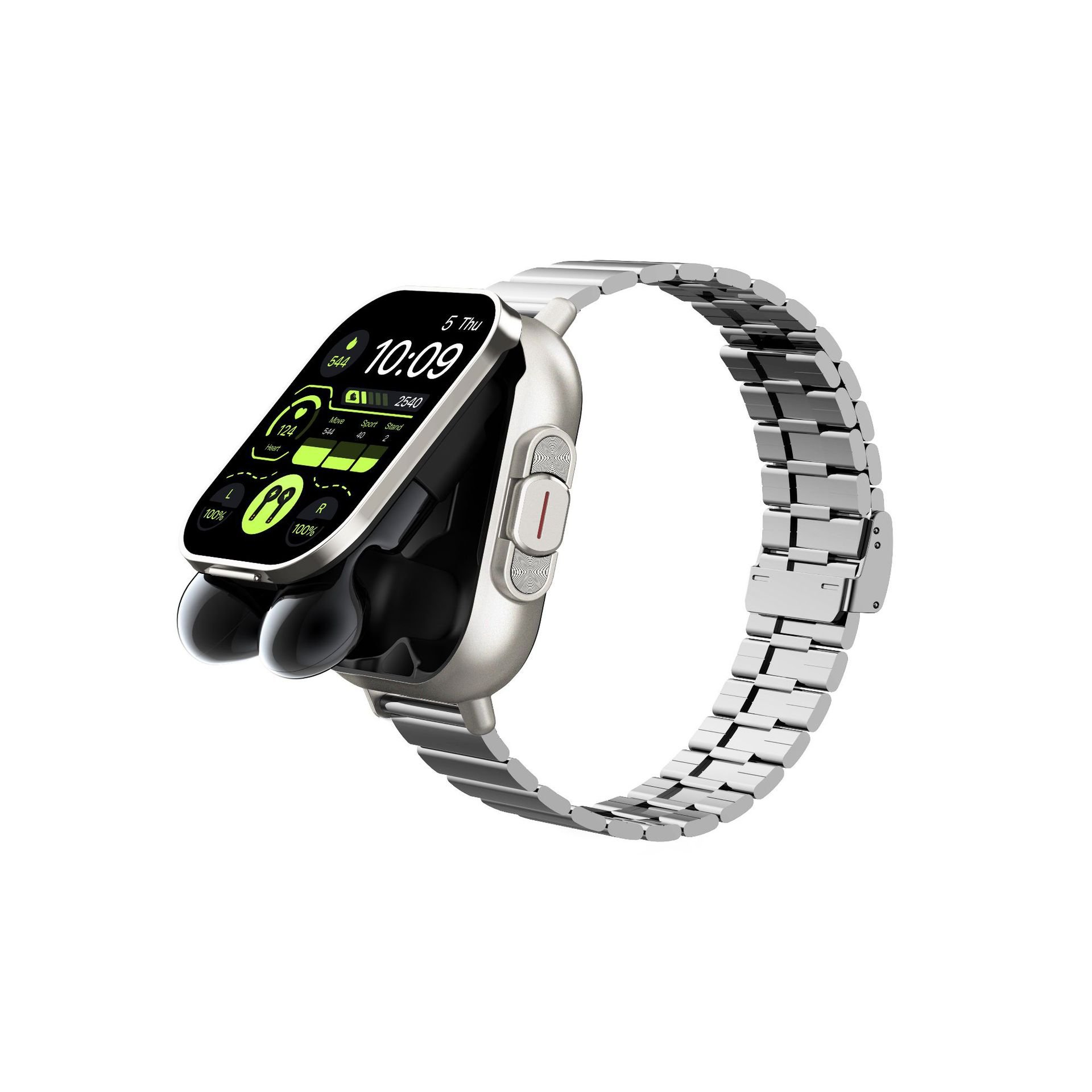 2 in 1 Smartwatch earphone TWS Earbuds Heart Rate Monitoring Blood Pressure Monitoring Sport Smart Watch with Earphone