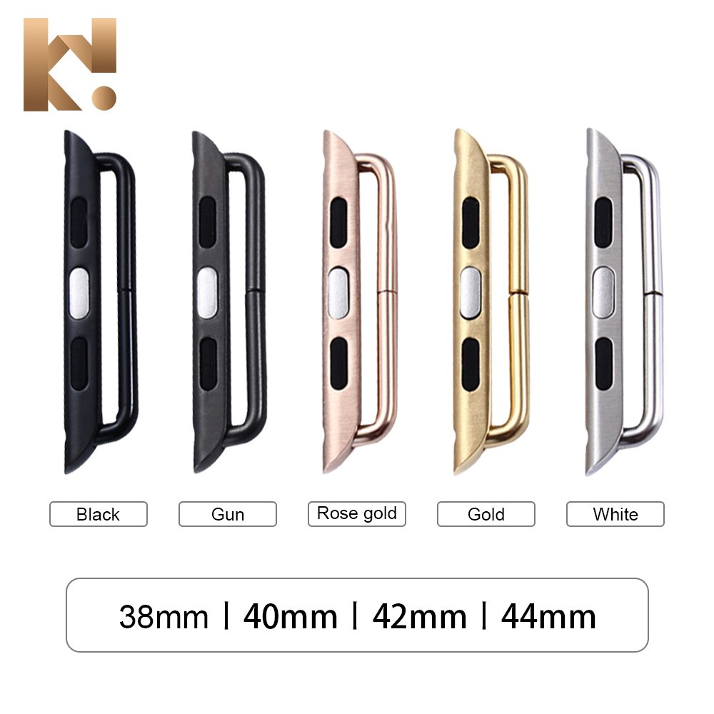 Keepwin Stainless Steel 316L Smart Watch Band Part Adapter Screw Connector Model for Apple iWatch 38 40 41 42 44 45 49 mm