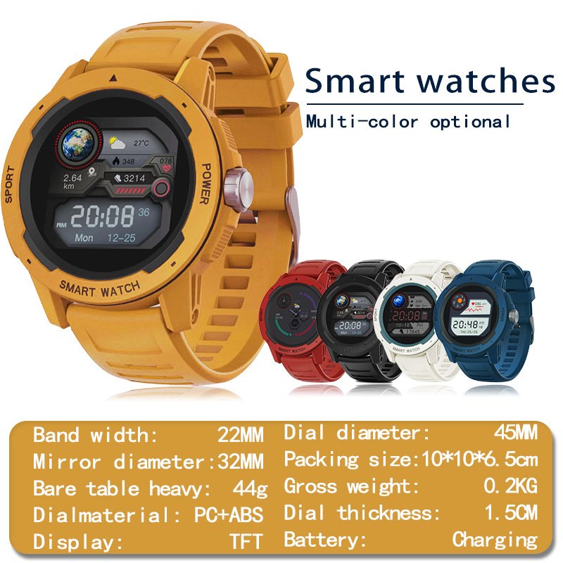 NORTH EDGE Mars 2 Men's Smart watch Heart Rate Blood Pressure Blood Oxygen Monitor Full Touch Screen Outdoor Sports Watch