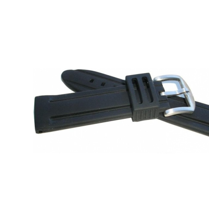 Silicone Watch Straps 8001 Black Water Resistant Watch Bands Bracelet 18 - 26mm Smart Watch Bands & Accessories Wristband