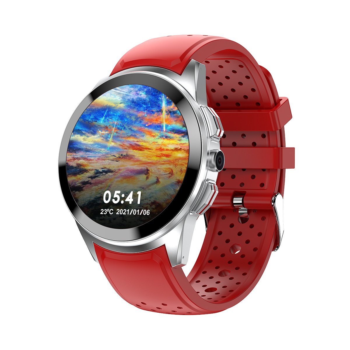 2-24 android smart watch GPS 4g WIFI Touch screen Amoled smart watches phone with camera and sim card