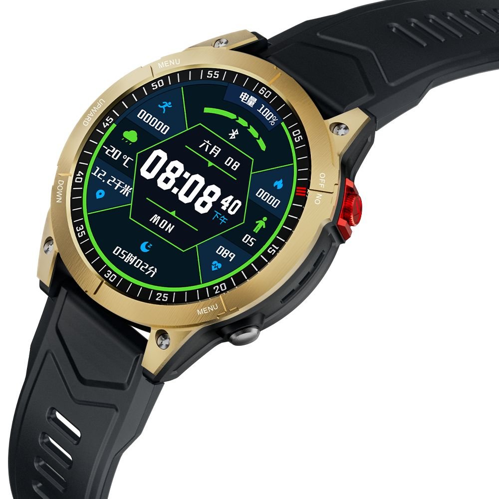 2024 New 1.5 Inch TFT Screen Smart Watch with 260mAh Battery Multiple Sports Modes Compass Calendar Email Activity Tracker iOS