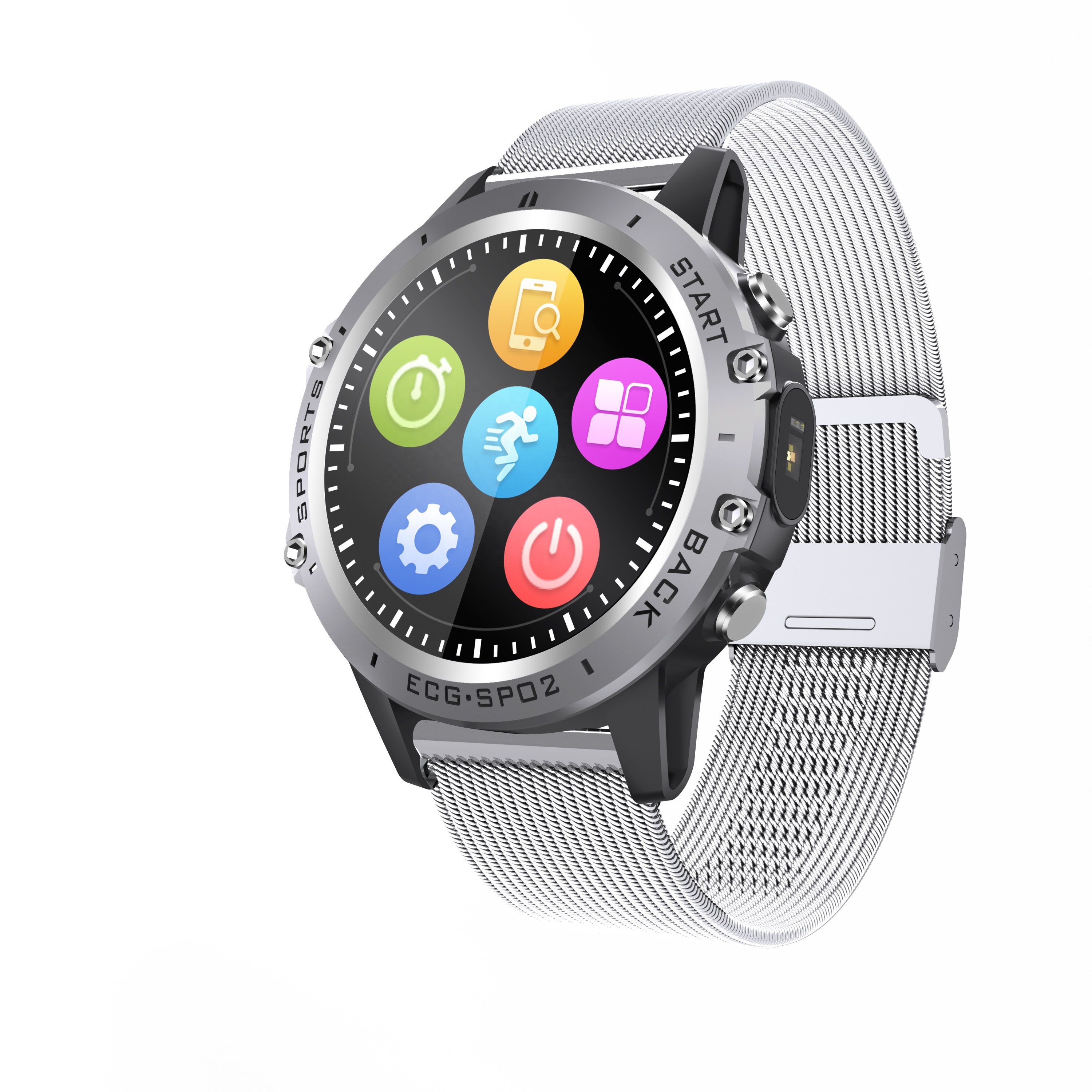 Factory OEM ODM ECG health watch ECG smart watch bracelet blood pressure sleep tracker heart rate monitor with CE Rohs watch