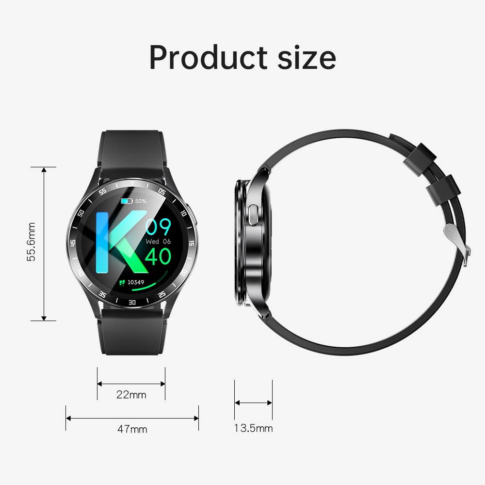 High-End 1.39 inch X10 TWS Earphone Smart Watch IP67 250+30mAh 2 in 1 NFC BT Call Round Smart Watch with Built-in Earbuds