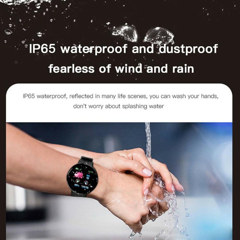 D18 D18s 1.44inch Waterproof Blood Pressure Heart Rate Sleep Monitoring Sport Fitness Tracker Bracelet Smart Watch