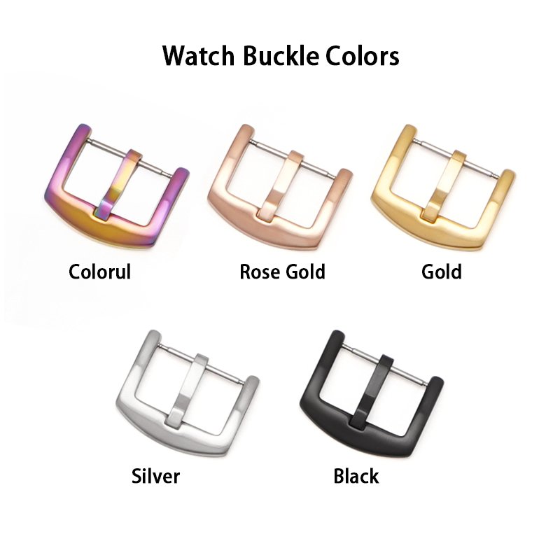 Silicone Rubber Leather Nylon FKM Watch Bands Strap Stainless Steel Watch Buckle Watch Accessories Packaging Custom Service Link