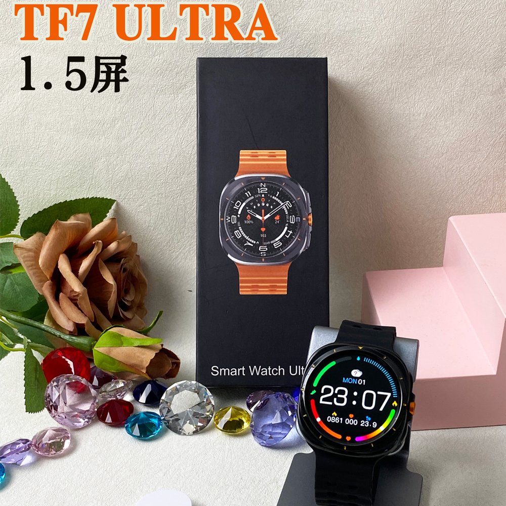 For Samsung Watch 7 Ultra New SOS GPS Track Smart Watch Men AMOLED Always Display BT Call IP68 Waterproof Smart Watch