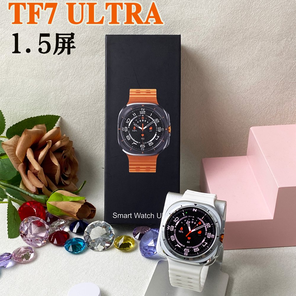 For Samsung Watch 7 Ultra New SOS GPS Track Smart Watch Men AMOLED Always Display BT Call IP68 Waterproof Smart Watch