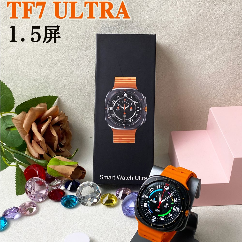 For Samsung Watch 7 Ultra New SOS GPS Track Smart Watch Men AMOLED Always Display BT Call IP68 Waterproof Smart Watch
