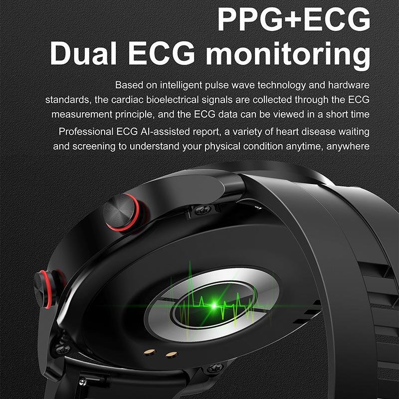 Sports Smart Watch For HW20 PPG+ECG BT Calling Multi-sport Mode 1.28 inch Fitness Heart Rate For Huawei Support Android IOS
