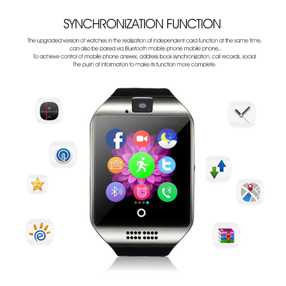 Dropshipping Q18 wireless Smartwatch SIM TF Card Fitness Activity Tracker Sport Smart Watch for Android IOS
