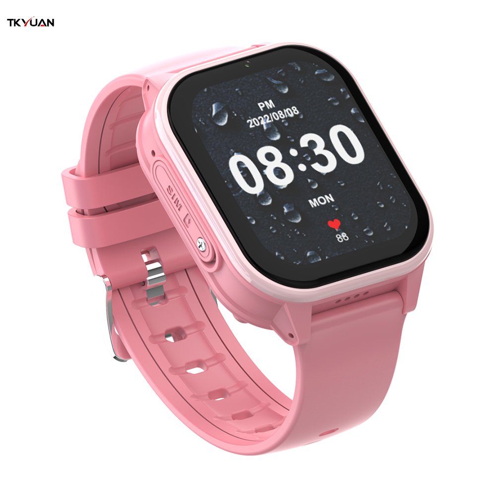 TKYUAN Children Waterproof Touch Screen Sos GPS Tracker Android 4G Smartwatch Phone Watch For Kids Smart Watch With Sim Card
