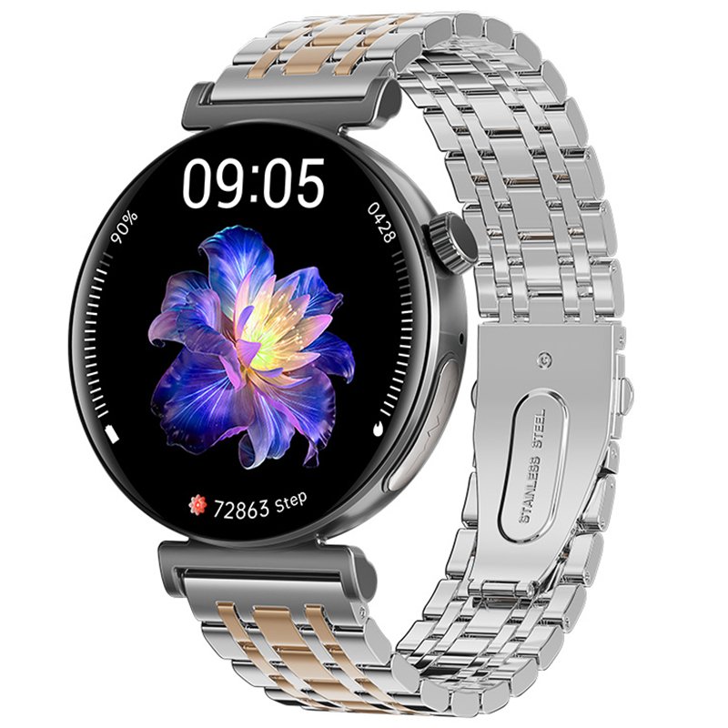 VALDUS ECG Health Smartwatch Bluetooth Call Measurement Blood Oxygen Heart Rate 1.28 Inch Round Screen VL45 PRO Smart Watch
