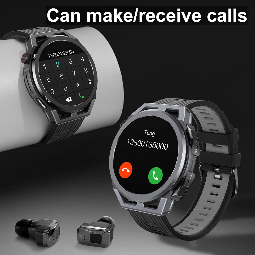 N18 2 in 1 TWS Smartwatch Health monitoring 2024 Reloj inteligente Montres intelligentes Sport Smart watch with Earbuds Earphone