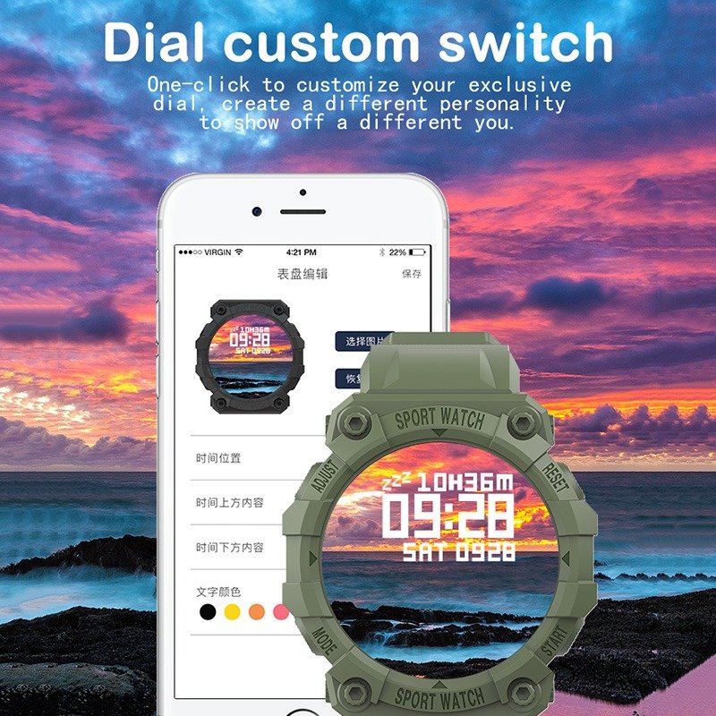 New arrivals hot sale FD68S Smart watch 1.3 inches touch waterproof sport sleep monitoring smartwatch