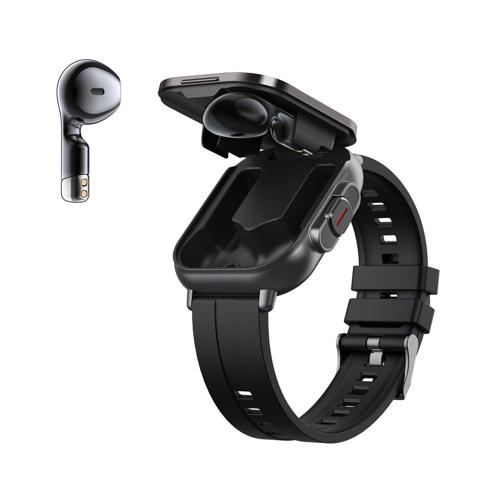 2023 TWS Music Talk Smartwatch Earphone 2 In 1 Men Smart Watch with Earbuds 5 Hours Of Strong Sound Effects Music Lover New