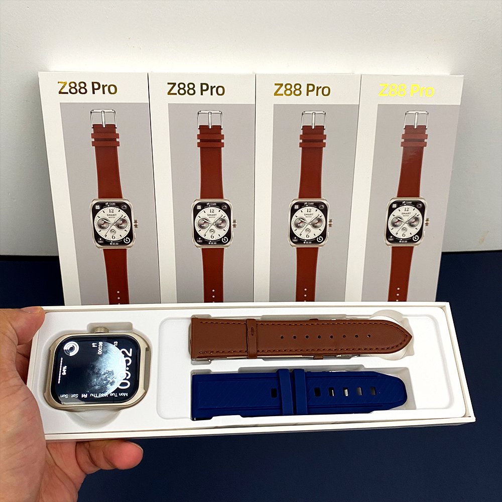 Smartwatch Z88Pro with Curved Screen Dual Strap Gesture Control Outdoor Fitness Heart Rate Waterproof RDFit Smart Watch Z88 Pro