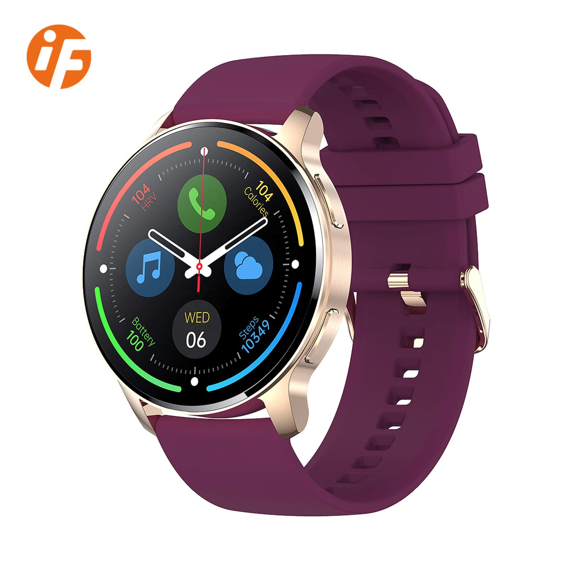 Hot Selling INNOFOVO Men Women Smart Watch 1.32inch Round dial Smartwatch 2024