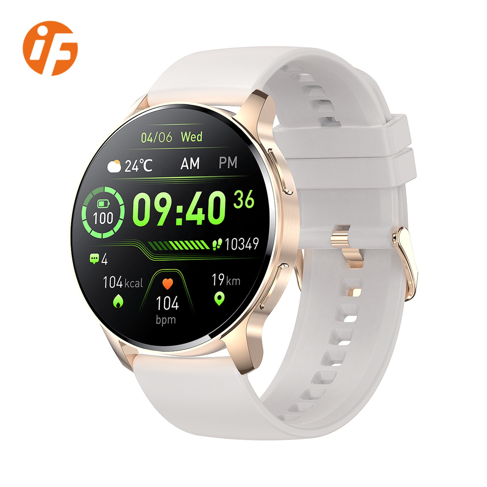 Hot Selling INNOFOVO Men Women Smart Watch 1.32inch Round dial Smartwatch 2024