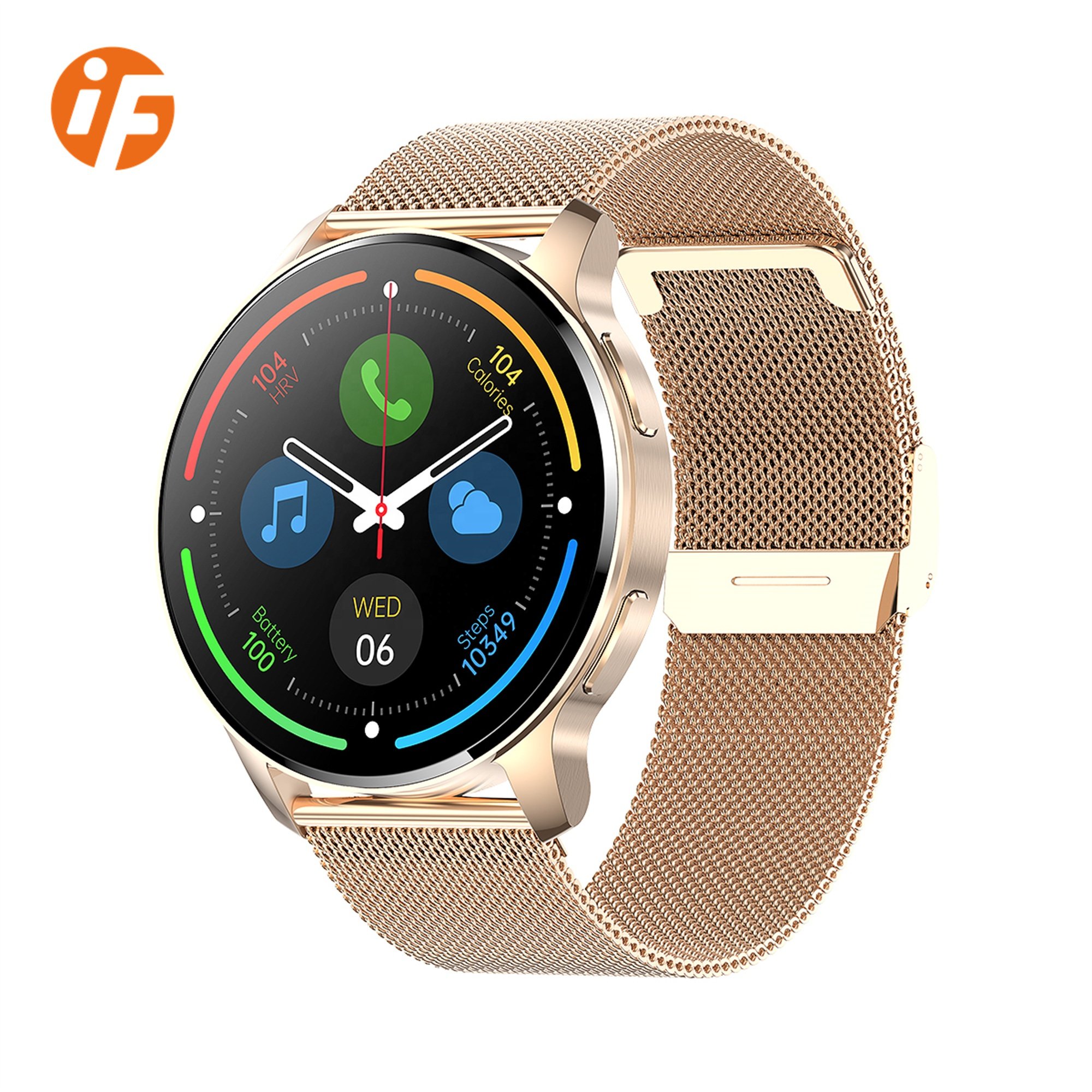 Hot Selling INNOFOVO Men Women Smart Watch 1.32inch Round dial Smartwatch 2024