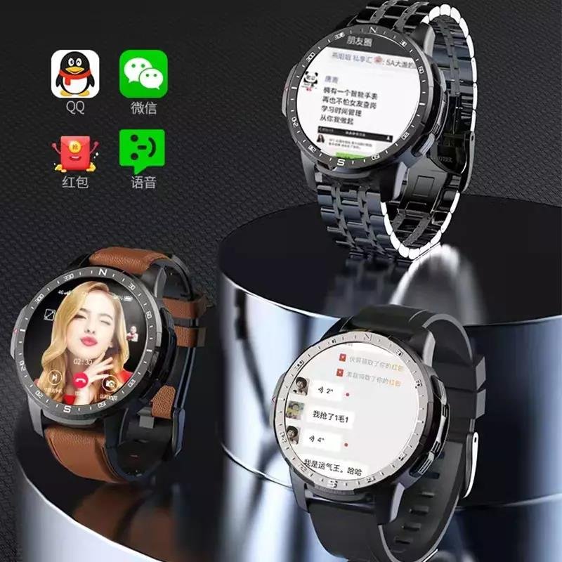 Smart Watch Ct08 Full Netcom Sim 4G Phone Wifi Touch Screen Exercise Heart Rate Blood Pressure Gps Waterproof Sport Smart Watch
