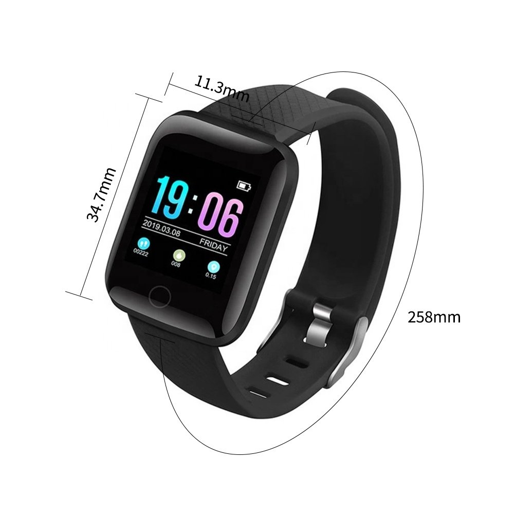 IP67 Waterproof 116 plus Smart phone watch 116plus Fitness Tracker Heart Rate Monitor Watches Smart Band bracelet D13